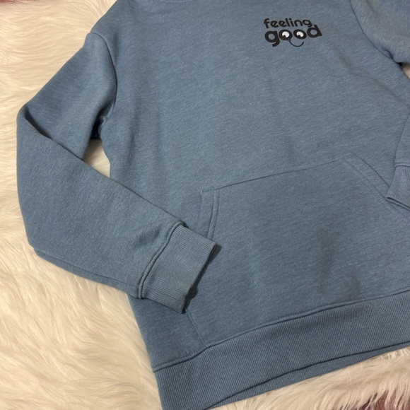 Cat & Jack Blue Pullover Hoodie Sweatshirt - Boys Size Small (6/7) - Picture 5 of 13